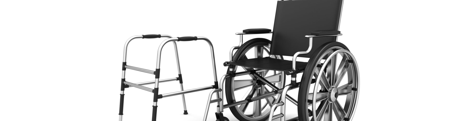 image of empty wheelchair